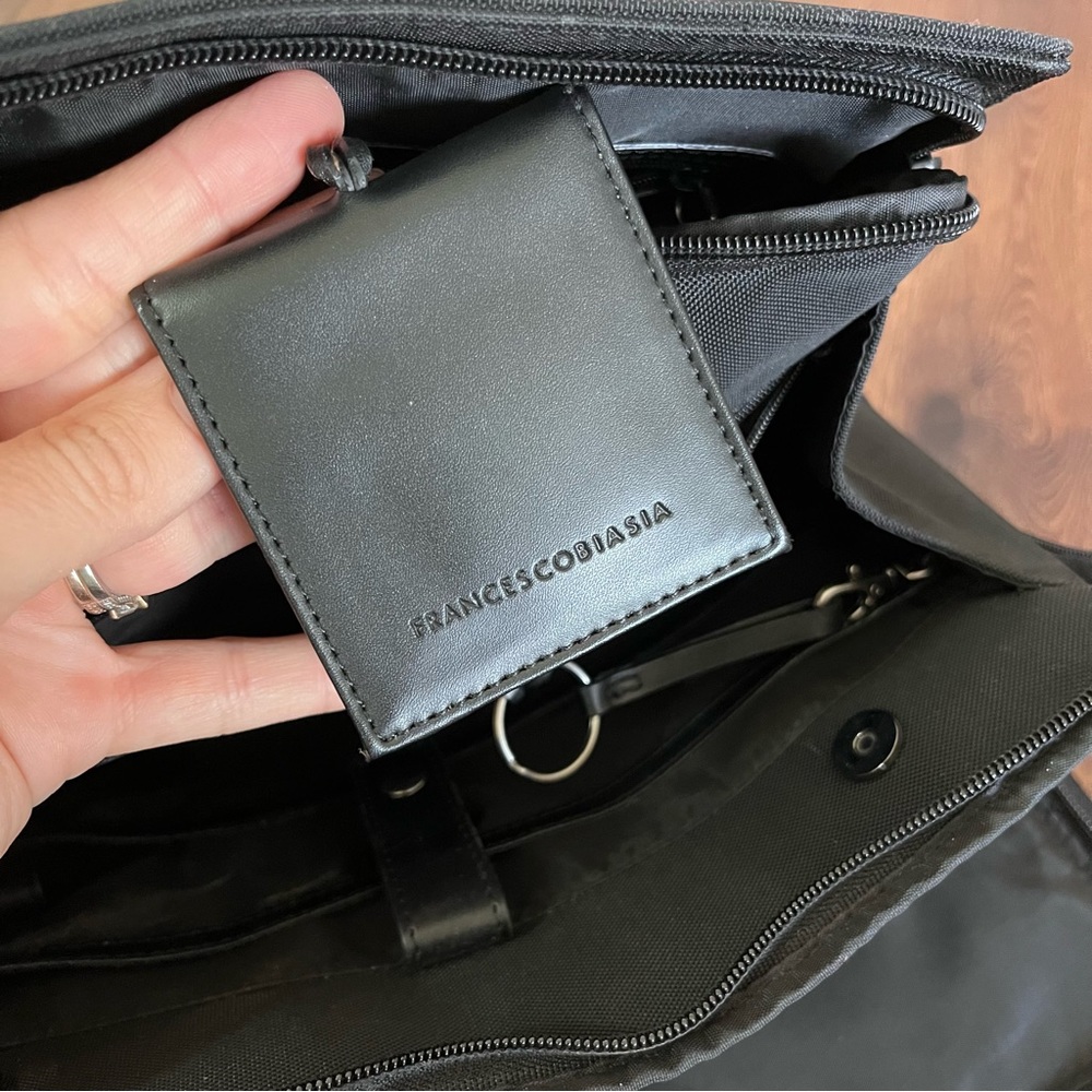 Francesco Biasia black nylon lap top work bag - Picture 8 of 14